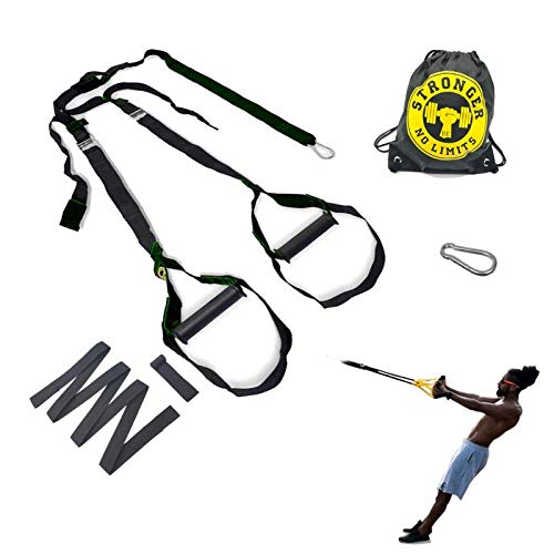 Fita De Treinamento Suspenso Suspensão funcional pilates kit (VERDE MILITAR)