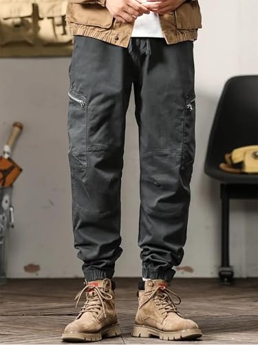 Image of Lymio Cargo for Men || Cotton Cargo Pant || Drawstring Waist Pant (Also Available in Plus Sizes) (89-92)