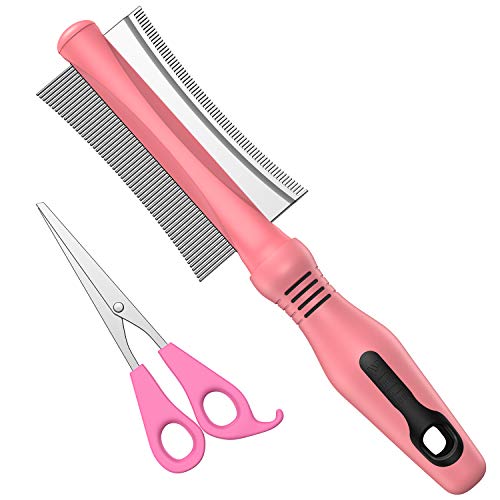 Pet Brush, [2 in 1] Double Sided Dog Grooming & Deshedding Tool, Professional Dog Cat Hair Shedding Comb