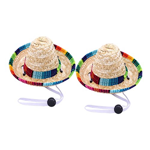 Mipcase Decoração 2 Pçs Chapéu De Adereço Gato Decoração Para Animais De Estimação Sombrero Proteção