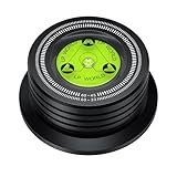 Neoteck Record Weight Stabilizer 266g Turntable Clamp with Bubble Level 33/45 Strobe Scale 7mm Spindle Hole Felt Pad for Vinyl LP Record Player 60Hz