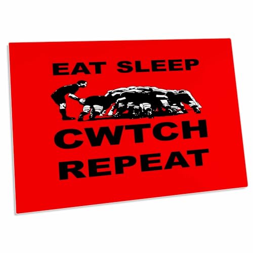 Alfombrilla de Escritorio 3dRose Eat Sleep Cwtch Repeat miniatura 1