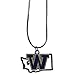 NCAA Siskiyou Sports Womens Washington Huskies State Charm Necklace 18 inch Team Color
