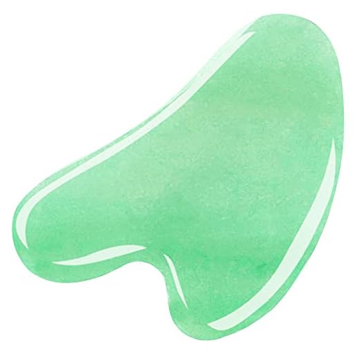 Gua Sha Massage Tool, Natural Jade Gua Sha Stone for Face Massager SPA Skin Caring, Face Sculptor for Eyes, Jawline, Neck and Body Muscle Relaxing and Relieve, Anti-Wrinkle and Anti-Aging