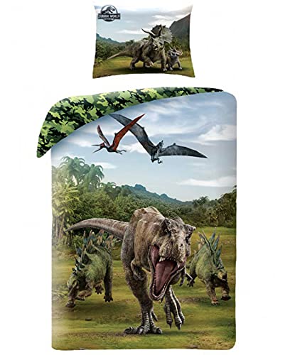 Amazon｜6237 恐竜 Jurassic Predators シングル 布団カバー+枕カバー