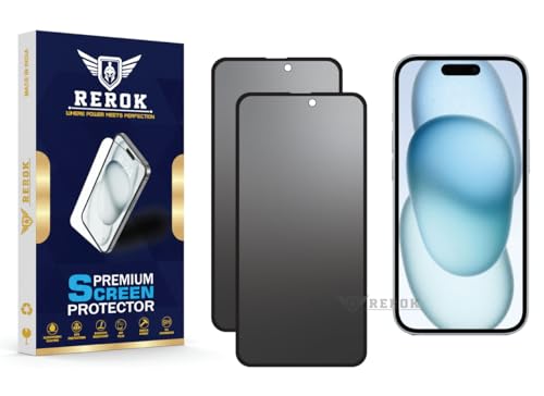 Image of Anti-Glare Matte Tempered Glass Screen Protector for iPhone 15 [Pack of 2] | Anti-fingerprint, Edge-to-Edge Coverage, Scratch Resistant, Case Friendly with Easy Installation Kit.