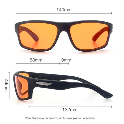 Image of AutoStory Blue Light Blocking Glasses for Sleep - 99.9% Blue Light Filter Amber Lenses - Nighttime Glasses for Relaxation, Better Sleep & Eye Protection - Wraparound Fit for Men & Women