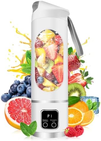 Portable Blender Personal Electric USB，500ML Portable juicer Shak...