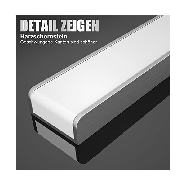 iToncs Spiegelleuchte 60CM, 1300LM Spiegelleuchte Led Bad, 6000K KaltWeiß, Einfarbig, Spiegellampe Badezimmer Lampe mit… – Bild 5