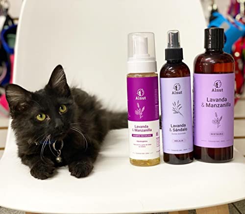 Alnut Shampoo para Perros y Cachorros - Sin Sulfatos ni Parabenos - Espuma de Baño, 480 ml (Lavanda y Manzanilla) - Imagen 6