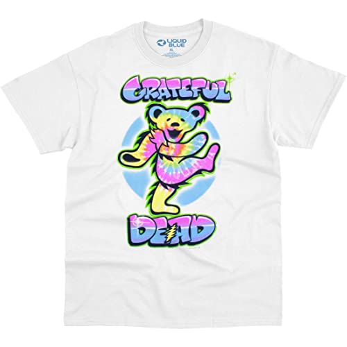 Grateful Dead t-shirt blanc nostalgie Liquid Blue ours dancing taille XX-Large