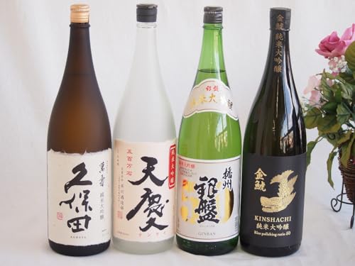 華やかに香り純米吟醸4本セット(金しゃち酒造金鯱 純米大吟醸 (愛知県) 早川酒造部天慶 純米大吟醸 (三重県) 朝日酒造久保田 萬寿 純米大吟醸 (新潟県) 銀盤酒造播州 銀盤 純米大吟醸 (富山県)) 1800ml×4本