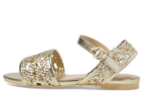 Janie and Jack Girl's Metallic Basket Weave Sandals (Toddler/Little Big Kid)4