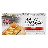 Boulangerie Grissol Melba Toast, Original - Savoury, Light and Crispy Snack for at Home or On The Go 400g Unit Pack 1