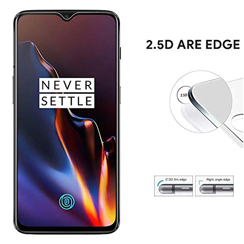 Image of VZZR� Premium Tempered Glass for One Plus 7 Screen Protector - Full Glue Full HD 9H Hardness 2.5D Curved Full Edge-to-Edge Anti Scratch Screen Guard for OnePlus 7 (Black)