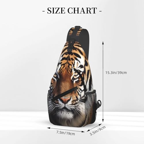 Sling Bag para mujeres y hombres tipo chest bag negro miniatura 2