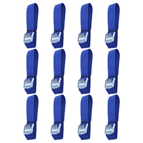 BESPORTBLE 12Pcs Cam Fivela Cintas de Amarração Com Heavy Duty Downs Tie Alças Acolchoadas Cintas Se