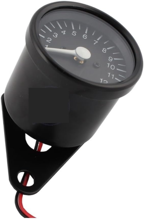 Motorcycle Odometer Instrument Universal Motorcycle 12V LED Digital Light 12K RPM Gaus Cluster Tachometer Meter Odometer Instrument Assembly Motorcycle Odometer Trip Meter
