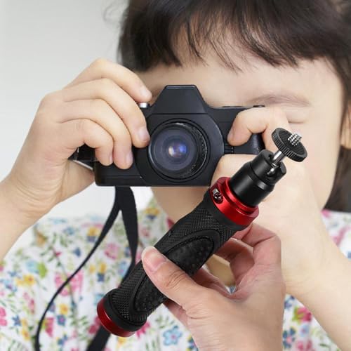 Image of GANAZONO Versatile Screw, for Indoor and Outdoor for 1 /4inch Suitable and Video Camera Stabilizer Handle Grip with Comfortable Silicone Sturdy Aluminium Alloy Material Use Equipment