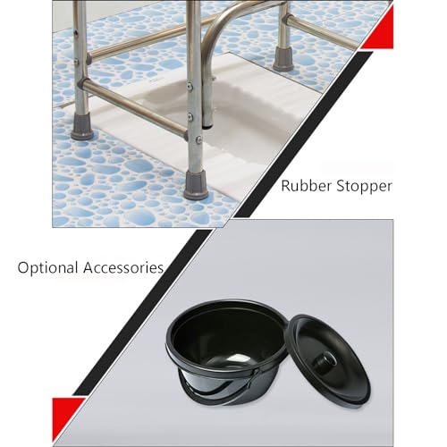 Commode de chevet pour personnes âgées pliable pour éviter les chutes nocturnes - 8