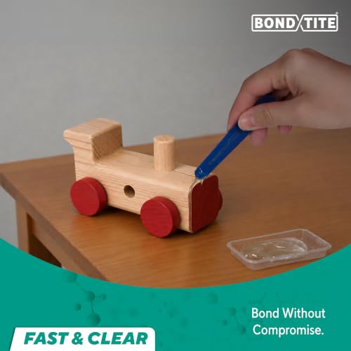 Image of Bondtite Fast & Clear Epoxy 25 GM Syringe Pack | 5 minutes Setting | Easy & Convenient Usage | Multipurpose and High Strength | Transparent Clear Finish | DIY | 2 Component Epoxy Adhesive