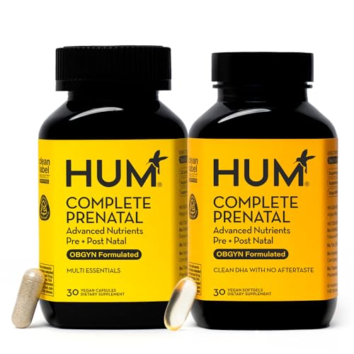 HUM Complete Prenatal Multivitamin for Women with Folate, DHA, and