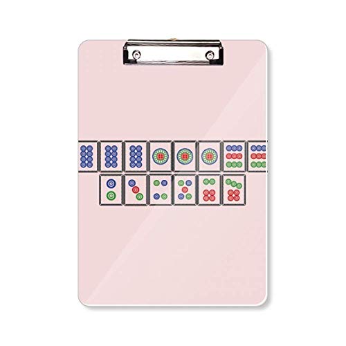 Porte-blocs A4 Mahjong Carreaux Flush Suit pour organisation de bureau