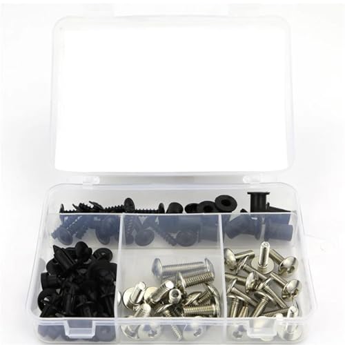 Tornillos carenado Ninja 1000 soluciona vibraciones en cubierta lateral kit plata 2011-2019