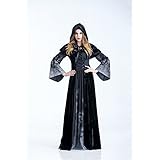 ｋ146　ハロウィン 死神 仮装コスチューム 悪魔　魔女 巫女 大人用　魔女コスプレ　衣装　舞台服　 魔女っ子　吸血鬼　ヴァンパイア 鬼魔女 女性　ハロウィン　コスプレ　女王様　コスチューム イベント 学園祭魔女 死神 マント コスチューム ブラック レディース　　 (Ｍ)