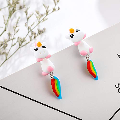 Handmade Polymer Clay Cute Dinosaur Crocodile Cat Horse Stud Earrings For Women Girls Kids,4D Animal Bite Stud Earrings - Style 4 #TOP5