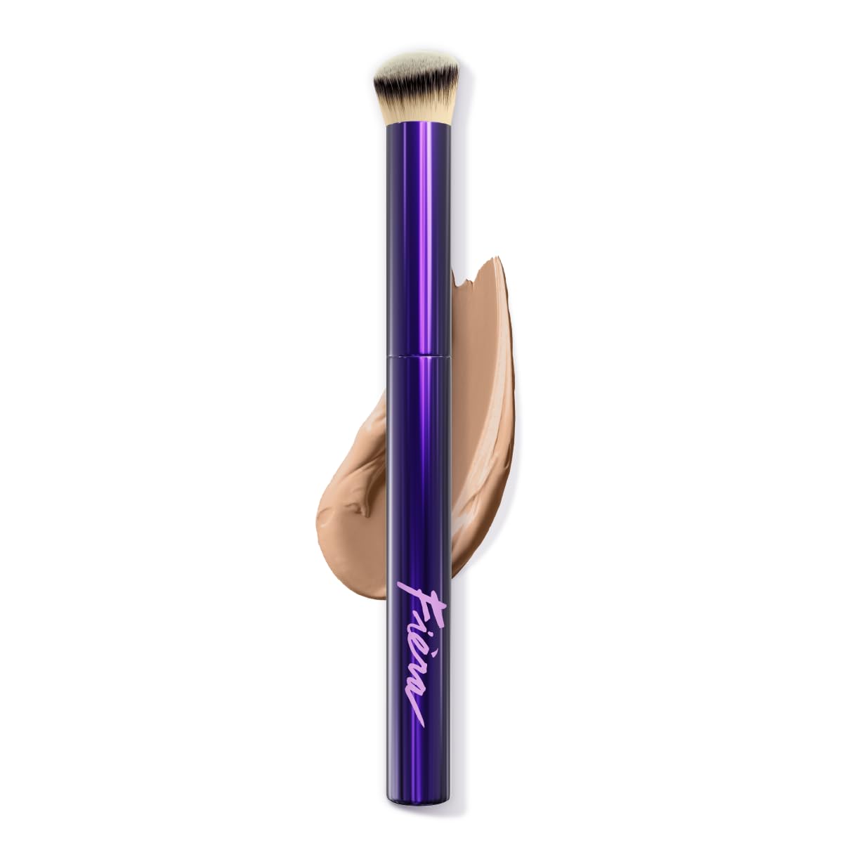 Contoured Concealer Brush for Eyes & Nose – Precise Blending Makeup Brush for Flawless Coverage – Soft, Non-Shedding, Cruelty-Free Brush for Spot Concealing & Hard-to-Reach Areas