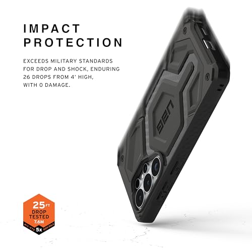 Image of Urban Armor Gear UAG Designed for Galaxy S26 5G Case, Monarch Pro - Compatible with Magnetic Charging Premium Rugged Military Drop Tested Protective Cover - Carbon Fiber