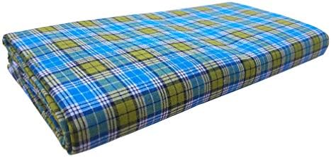 Mayaka786 Mens Cotton Lungi/Beachwear Sarong - Unsewn Blue
