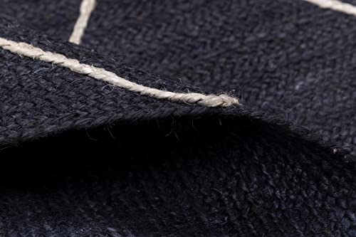 Rugindia Handmade Home Decorative Blue Color Jute Braided Rug Living Room Bedroom Kitchen Rug Easy To Clean Non Slip Eco Friendly Organic Runner (10X14 Feet) #TOP2