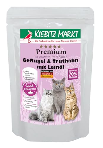 Kiebitz Markt Premium Geflügel Truthahn Katzenfutter 12x95g