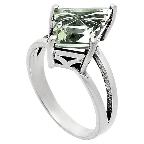 Fancy Cut Natural Gemstones Fancy Shape 925 Sterling Silver Ring s.6-10 R-1019 AGR1008