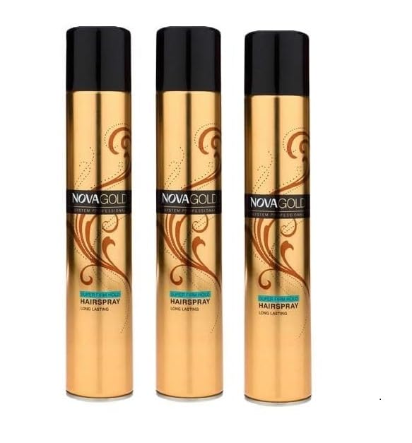 SKINPLUS Super Hold Hair Spray For Men & Women of All Hair Types | Professional Strong Hold Hair Styling Spray | No Stiffness & Natural Finish (400 ML) pack of 3