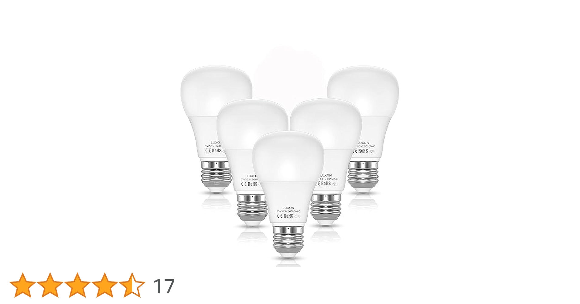 LED電球 5ｗ E26 2700k 電球色 非調光タイプ 30個 Amazon | L・XON LED電球 5w E26 2700k 電球色 非調光タイプ 広