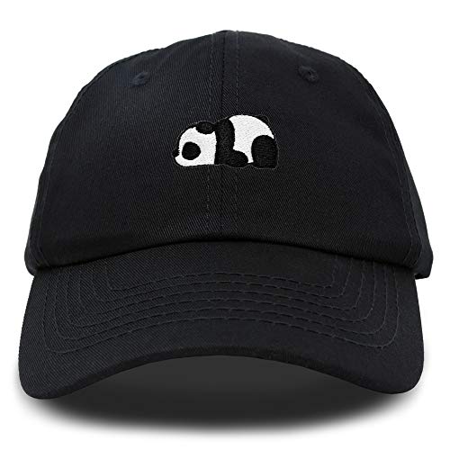 DALIX Cute Baby Panda Womens Dad Hat Baseball Cap Embroidered in Black
