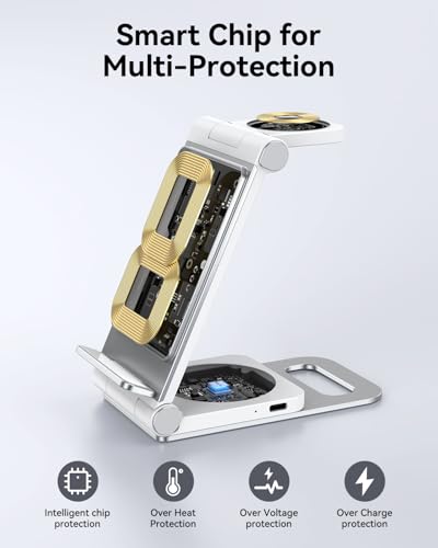 Image of Wireless Charger for Samsung 3 in 1 Wireless Charging Station Stand