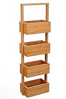 Algopix Similar Product 19 - Bambou Bamboo Shelf Unit Bathroom Shelf