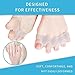 Silicone Toe Spacers Big Toe Straightener for Feet Correct Toes Yoga Toe Straightener for Correct Toe Alignment Hammer Toe Corrector Toe Spreader Foot Stretcher (5 Holes, 4 Beige)