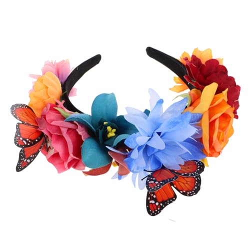 BESTYASH Acessório floral para festas acessório festivo para eventos decoração de festa fantasia de diadema de acessórios de fantasia de plástico