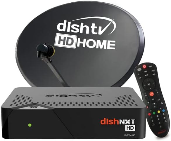 Dishtv DTH HD Set Top Box -Hindi- Free to Air Channels 1 Month only + Free Standard Installation (Only Set Top Box, No Dish Antenna)
