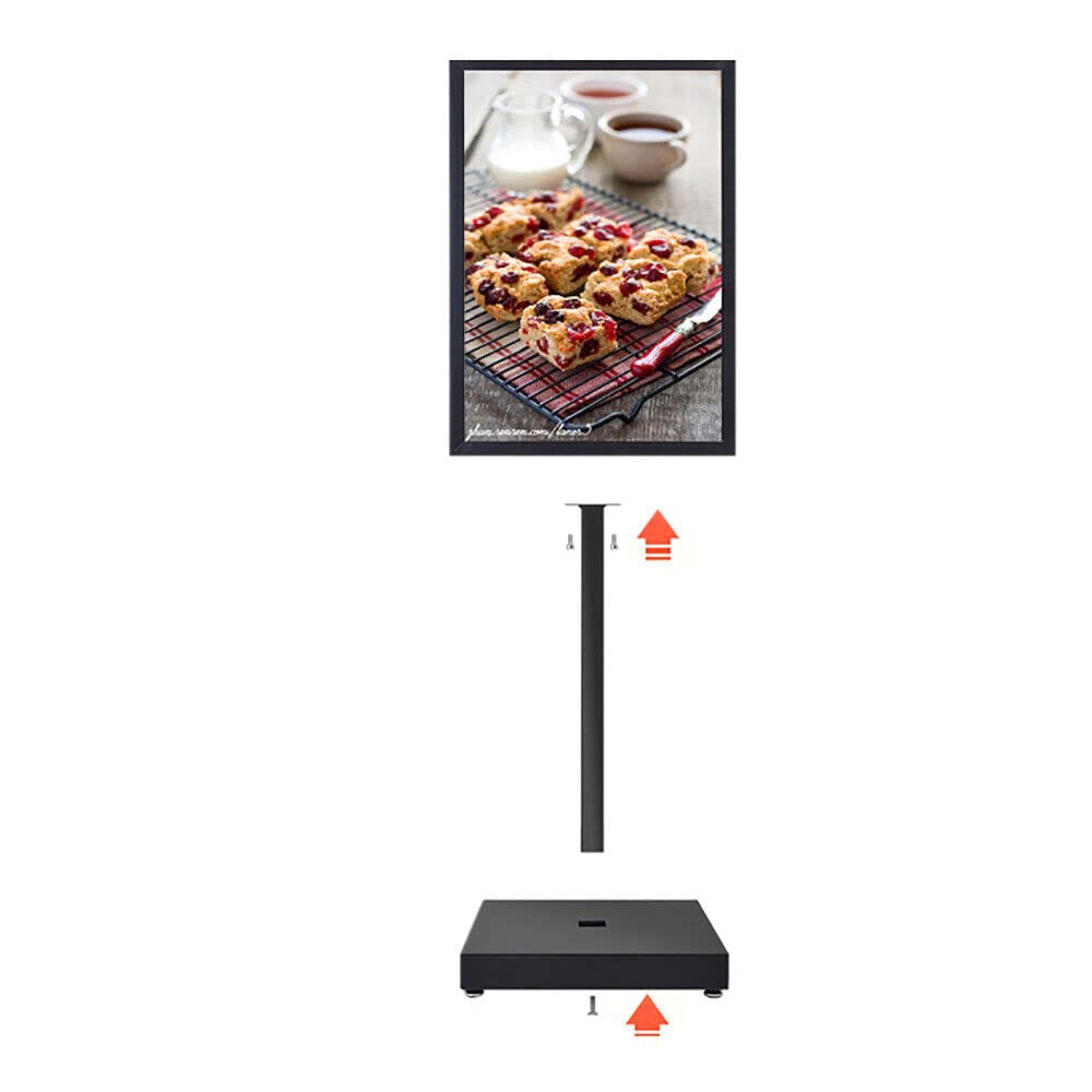 YNAADYH Presentatiestandaard, affichestandaard, klantenstopper, A1, 176 cm, klantenstopper, outdoor, posterstandaard, reclamebord, reclamebord, trottoirstandaard, affiche, klantenstopper, A1