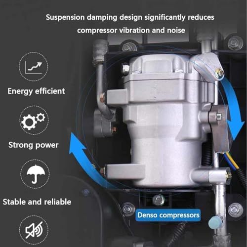 12V/24V RV Air Conditioner - Mobile Parking AC Unit for Campervan, Truck, Boat, Caravan - Efficient DC Cooling System, Perfect for Off-Grid Adventures