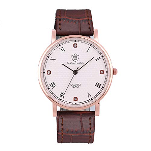 Preisvergleich Produktbild Quarzuhr Männer Armbanduhren für Herren,Individuelle Legierung Quarzuhr Voller Diamanten Luxusuhr von Evansamp(rot)