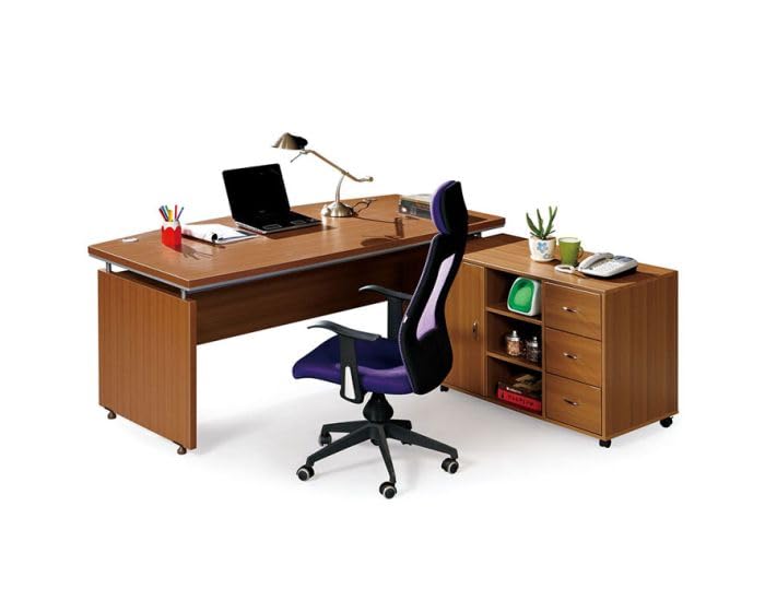 Image of Lakdi The Furniture Co Computer Table for Office & Home | Wooden & Modern Executive Table with Openable Shutter Modern and Unique Office Desk - (LDL-454)