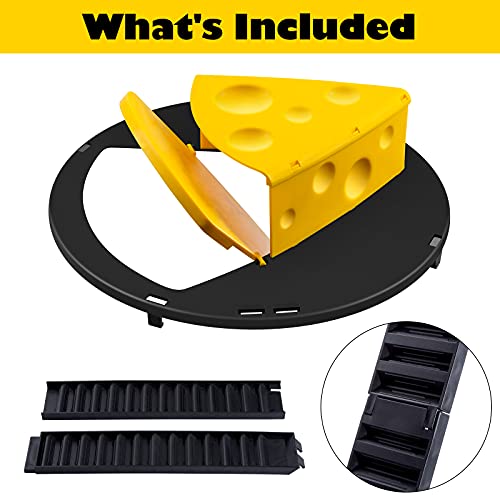 Bucket Lid Mouse Trap,Mouse Trap Bucket,Reusable Humane Mouse Traps for House Indoor,Auto Reset Rat Trap Compatible 5 Gallon Bucket(2 Pack) (1 Pack)
