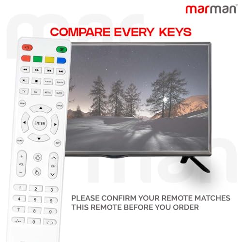 Image of marman Compatible with AUXUS PA-220 Remote Control Original Suitable for Monitor and Smart Android LED LCD Television No Voice Command - Make Sure Existing Controller Replicate as Similar Mode